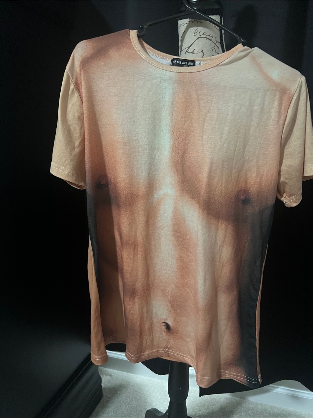 Fit man with abs T-shirt